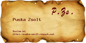 Puska Zsolt névjegykártya